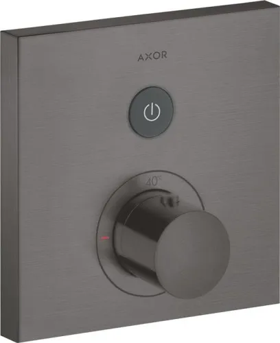 Axor Thermostat SQUARE SHOWERSOLUTIONS UP pour 1 consommateur noir chrome brossé