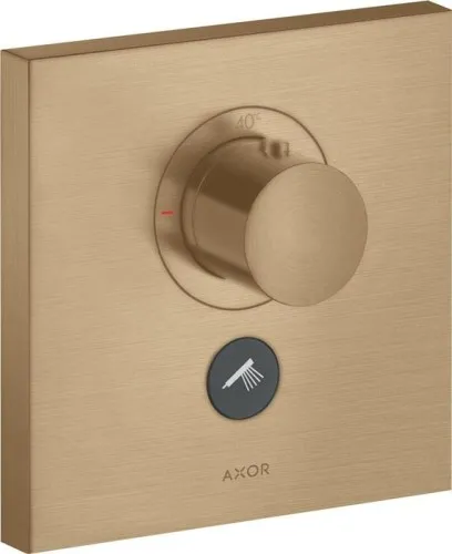 Thermostat Axor SQUARE SHOWERSOLUTIONS Highflow UP pour 1 sortie - bronze brossé
