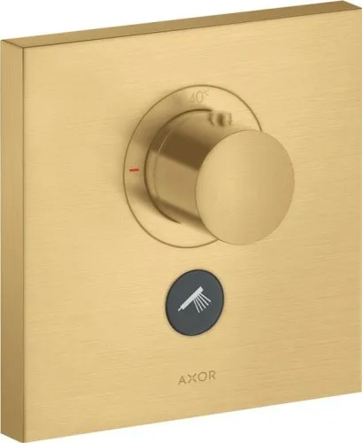 Thermostat Axor SQUARE SHOWERSOLUTIONS Highflow UP pour 1 sortie - or brossé