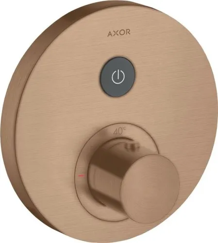 Mitigeur thermostatique AXOR SHOWERSELECT ROND encastré pour 1 consommateur - Red Gold brossé