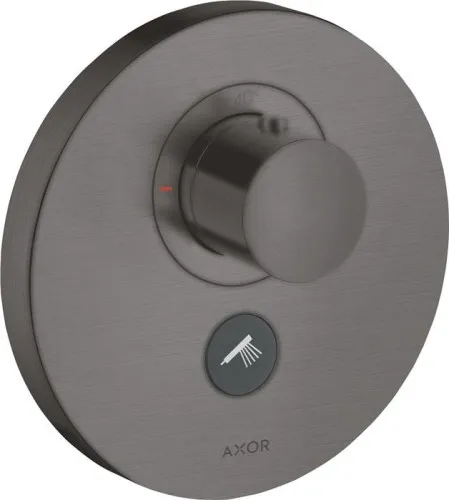 Thermostat AXOR SHOWERSELECT ROUND Highflow UP noir chrome brossé