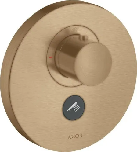 Thermostat AXOR SHOWERSELECT ROUND Highflow UP pour 1 utilisateur finition bronze brossé