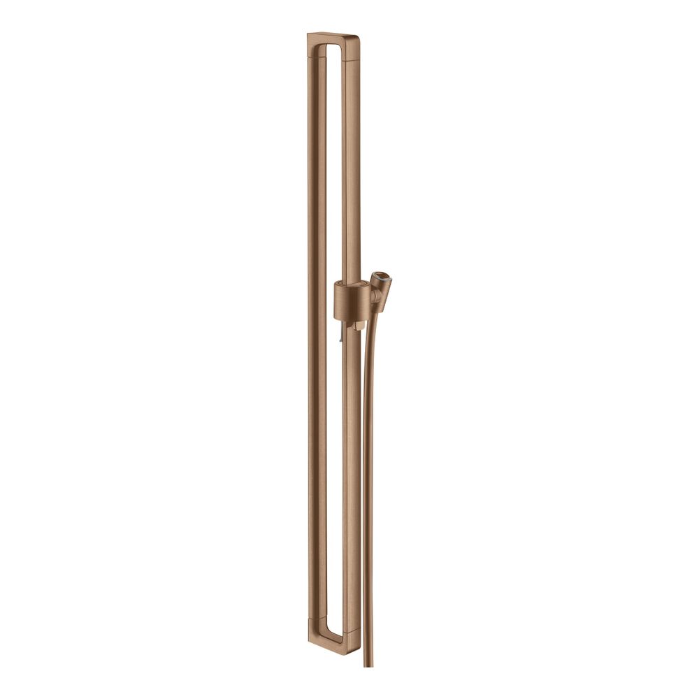 Hansgrohe AXOR Citterio E barre de douchette 90 cm, flexible de douche 160 cm, Rouge or brossé