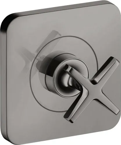Robinet d'arrêt AXOR CITTERIO E encastré 12x12 chrome noir poli