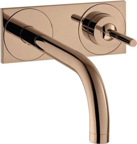 Mélangeur monocommande pour lavabo Axor UNO2 DN 15 encastré avec sortie Al 225 mm et bec orientable à poignée en forme de pingouin