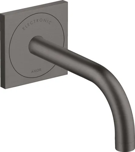 Mélangeur électronique pour lavabo Axor UNO2 encastré 230 V avec sortie Ala 165 mm noir chrome brossé