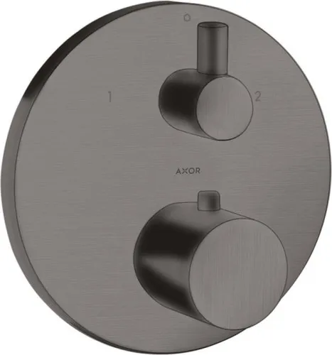 Thermostat encastré Axor UNO² avec vanne de dérivation - finition noir chromé