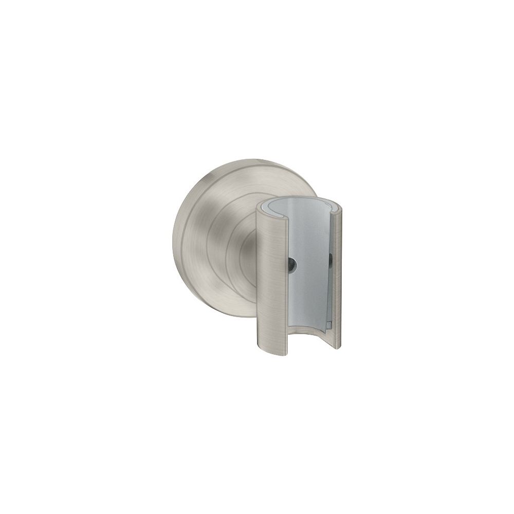 Hansgrohe AXOR Support de pommeau de douche Citterio Porter, rond, 60x60x65mm, métal, finition acier inoxydable