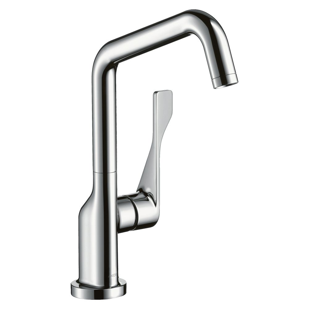 Hansgrohe AXOR Citterio Mitigeur monocommande de cuisine 260 mm, 12 l/min, bec orientable, laiton brossé