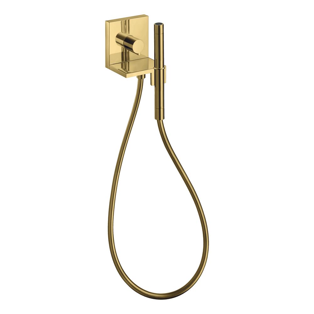 Module de pommeau de douche Hansgrohe AXOR ShowerSolutions 120x120mm, encastré, 14,5 l/min, carré, finition Or poli
