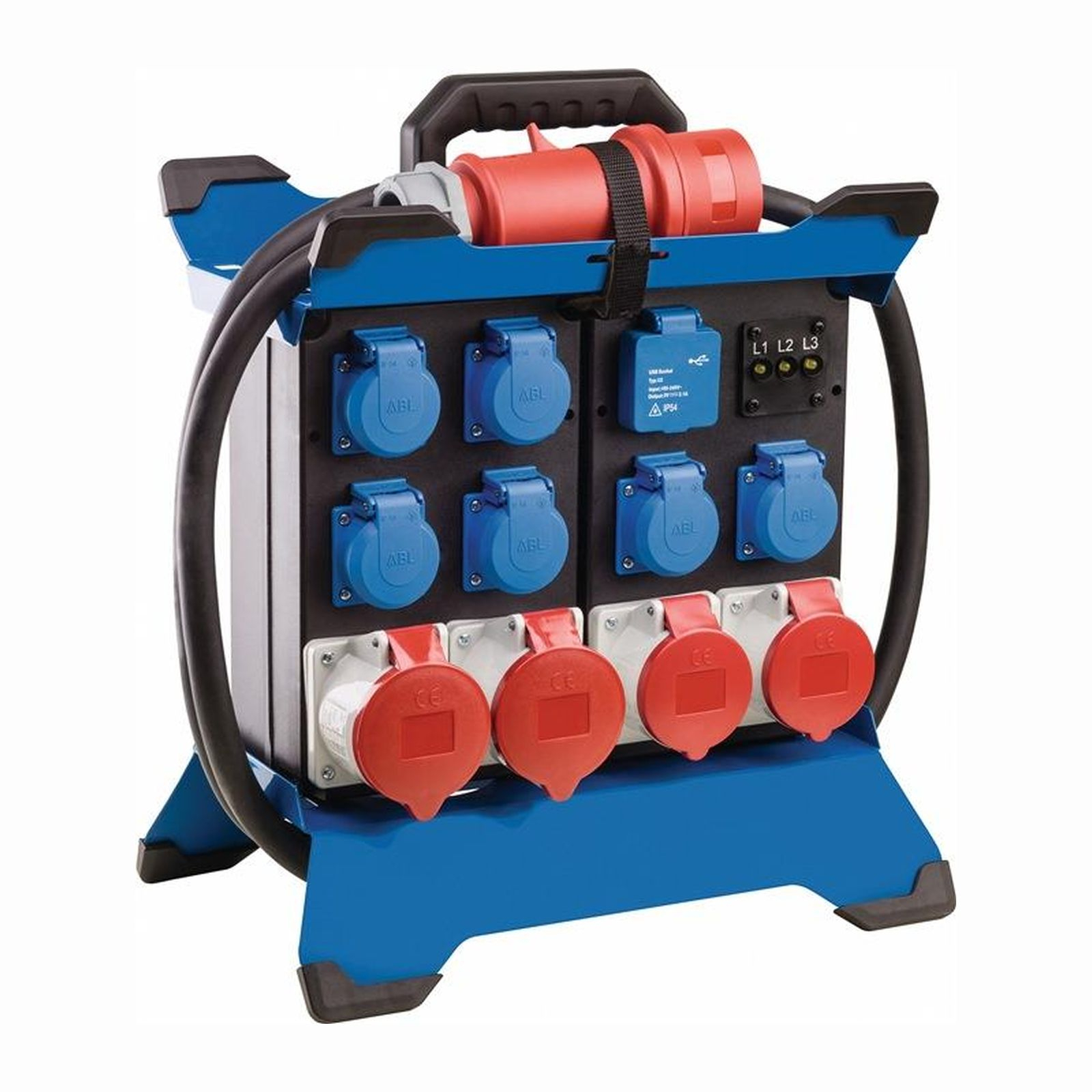 Répartiteur de courant fixe AS-Schwabe STECKY DUO 3 CEE 400V, 32 A, 5 pôles