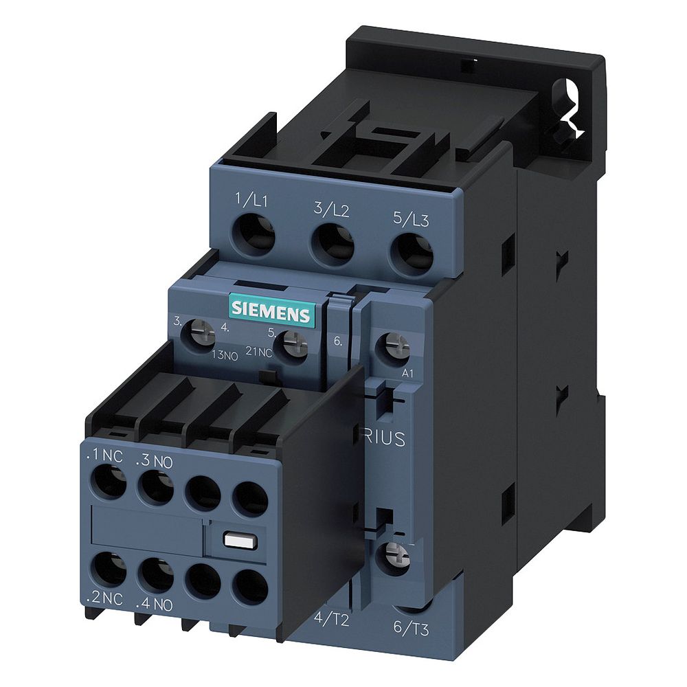 Contacteur de puissance Siemens 3RT20261AP04, taille S0, 11 kW, 230 V AC, 2S+2Ö