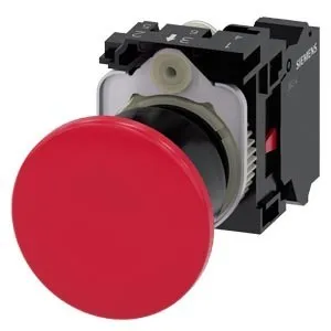 Bouton-poussoir à champignon Siemens 3SU1100-1BA20-3CA0