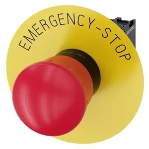 Siemens Bouton d'arrêt d'urgence à champignon à pression numérique 3SU1100-1HB20-1CG0