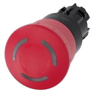 Bouton-poussoir d'arrêt d'urgence numérique industriel Siemens 3SU1001-1HB20-0AA0
