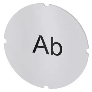 Plaquette d'identification Siemens 3SU1900-0AB71-0AE0 pour voyant