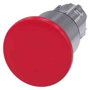 Bouton-poussoir à champignon Siemens 3SU1050-1ED20-0AA0