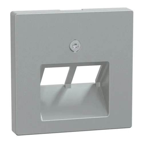 Plaque de finition Merten System M 298060, 55x55 mm, Thermoplastique, Aluminium