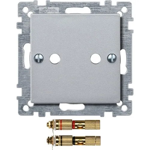 Merten plaque centrale alu 469360