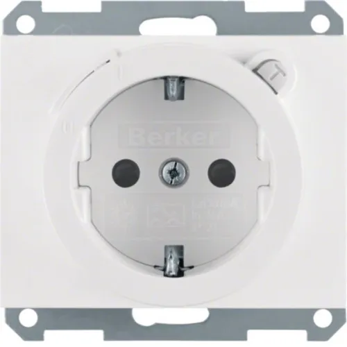 Prise SCHUKO Berker pws/gl 47087009