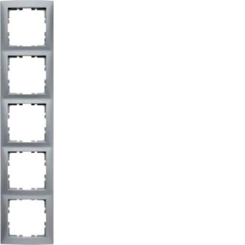 Berker Cadre 5 places aluminium mat 10159939
