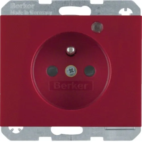 Berker Prise en verre rt/gl 6765097015