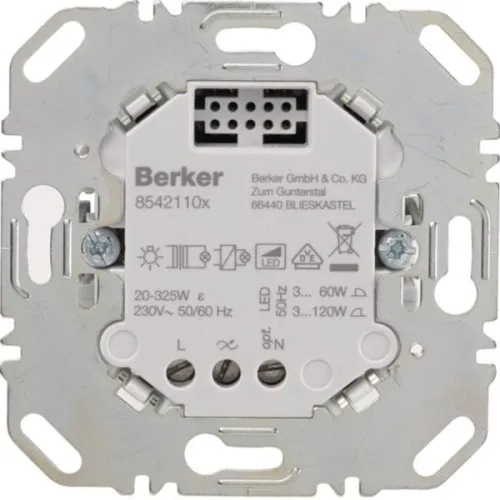 Variateur tactile Berker 85421100 (R, L) - Universel LED/éco