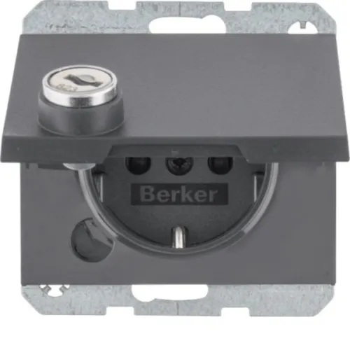 Prise SCHUKO Berker anth/mt 41637006