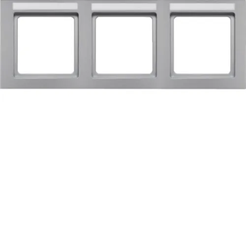 Cadre Berker 3 modules alu/laqué 10236094