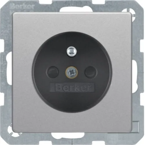 Berker Prise aluminium/velours 6765766084
