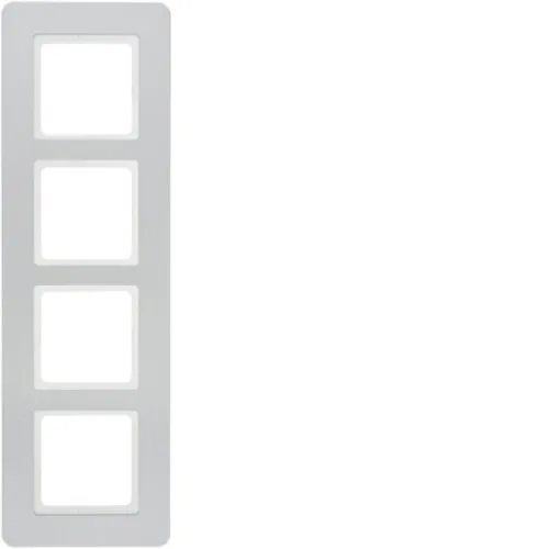 Berker Cadre 4f. alu/samt/lack 10146184