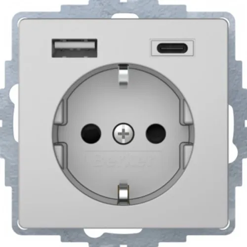 Prise Berker SCHUKO/USB 48046084