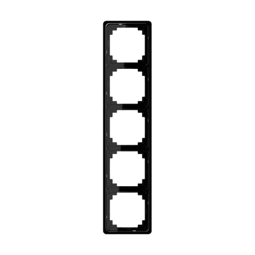 Jung cadre 5 voies noir CDP 585 SW