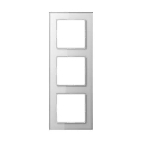 Cadre de verre 3 voies Jung aws AC 583 GL WW