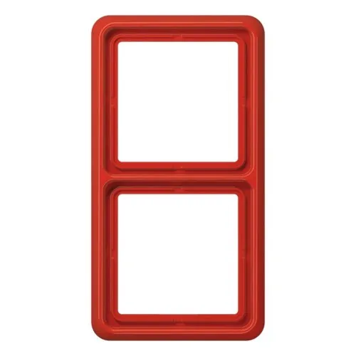 Cadre Jung 2 voies rouge CD 582 WU RT
