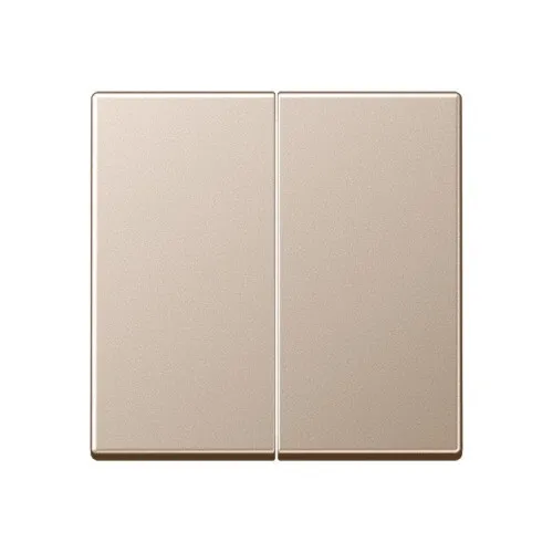 Jung Bascule 2 voies Série A A595CH, 55x55mm, Duroplast laqué, Champagne