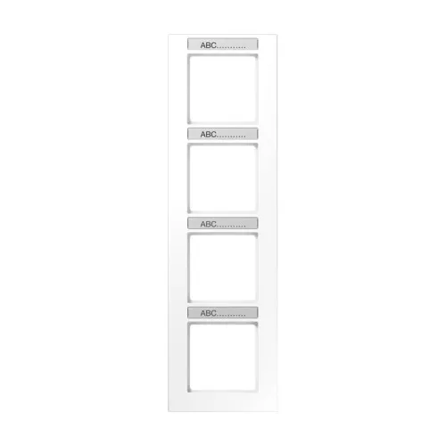 Jung Cadre 4 postes vertical AC 584 BFNA WW