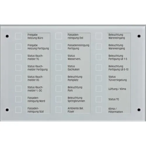 Jung Verre de remplacement frontal MBT2424GL