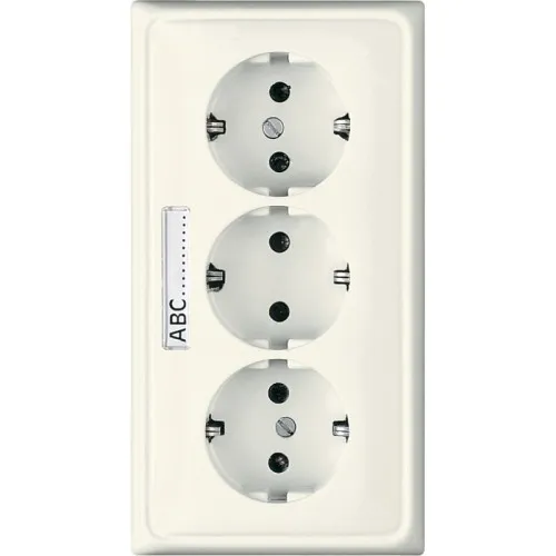 Jung prise multiple KK-SCHUKO 3 postes CD 523 NA