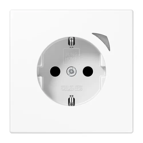 Prise SCHUKO Jung 16 A 250V BT LS 1521 SE WW avec protection contre les contacts