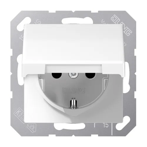Prise SCHUKO Jung 16 A 250V SPAS 1520 XKIKL blanc alpin