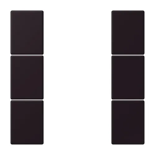 Jeu de touches Jung 3 touches LC 503 TSA 248, noir ivoire
