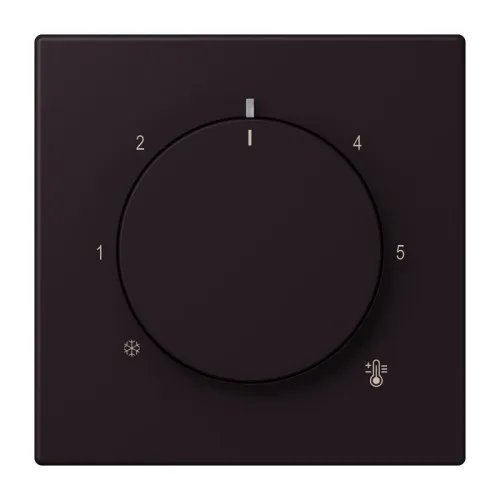 Jung Couvercle pour thermostat LC 1749 BF 248, noir ivoire (4320E)