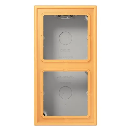 Jung Cache-boîte apparent 2x LC 582 A 254 ocre jaune clair
