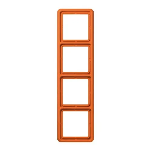Jung cadre 4 postes orange CD 584 WU O