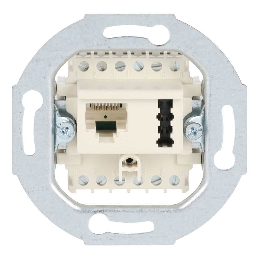 Boîte de connexion encastrée Busch-Jaeger UAE 8(6)/TAE6F+N 2x6 pôles avec sortie droite