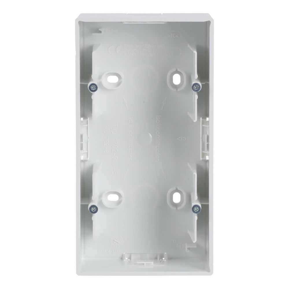 Busch-Jaeger 1702-84 Boîtier apparent, future linear, 2 postes, blanc studio (2CKA001799A0902)