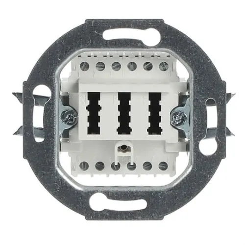 Boîte de connexion TAE Busch Jaeger 0242/04 2x6/6 NFF blanc alpin pour 2 téléphones et 1 appareil de données