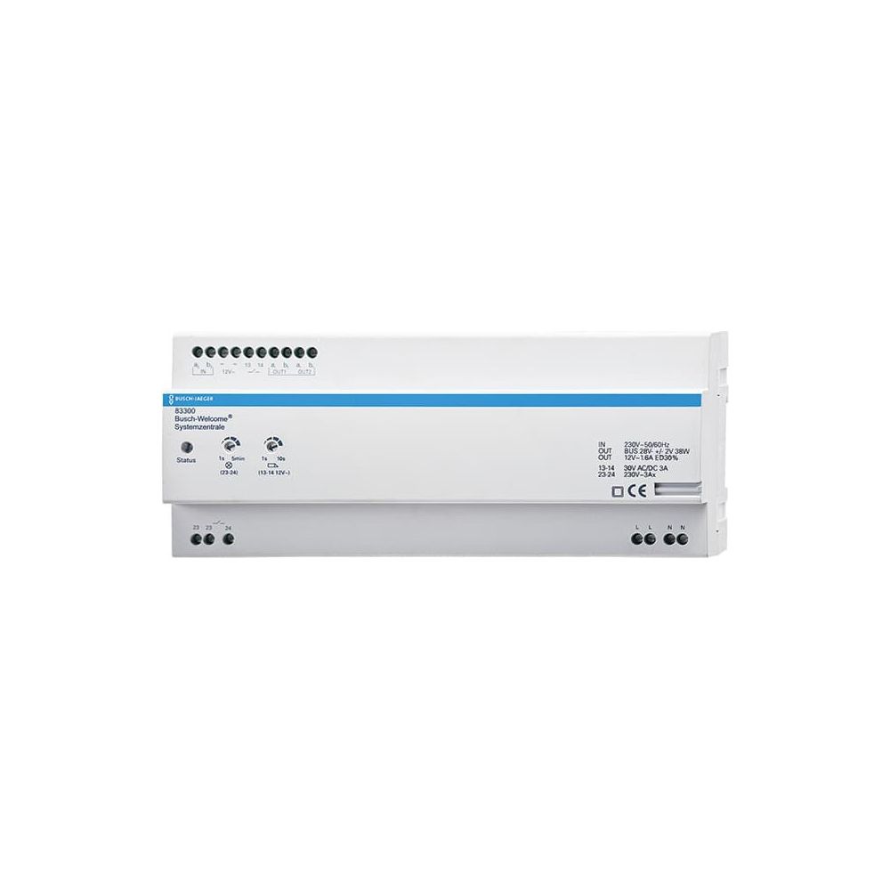 Busch-Jaeger Centrale REG 83300 Alimentation et contrôleur pour installation Busch-Welcome 90x216x65 mm