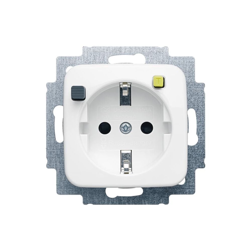 Disjoncteur différentiel FI-Schukomat Busch-Jaeger alpin blanc 3120 EUCB-214 Reflex SI